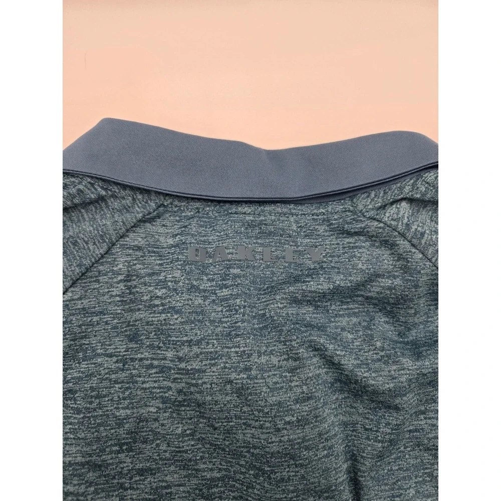Oakley Mens Four Jack Gradient Polo Shirt Light Foam‎ Blue XL 434315 NEW - Picture 8 of 8